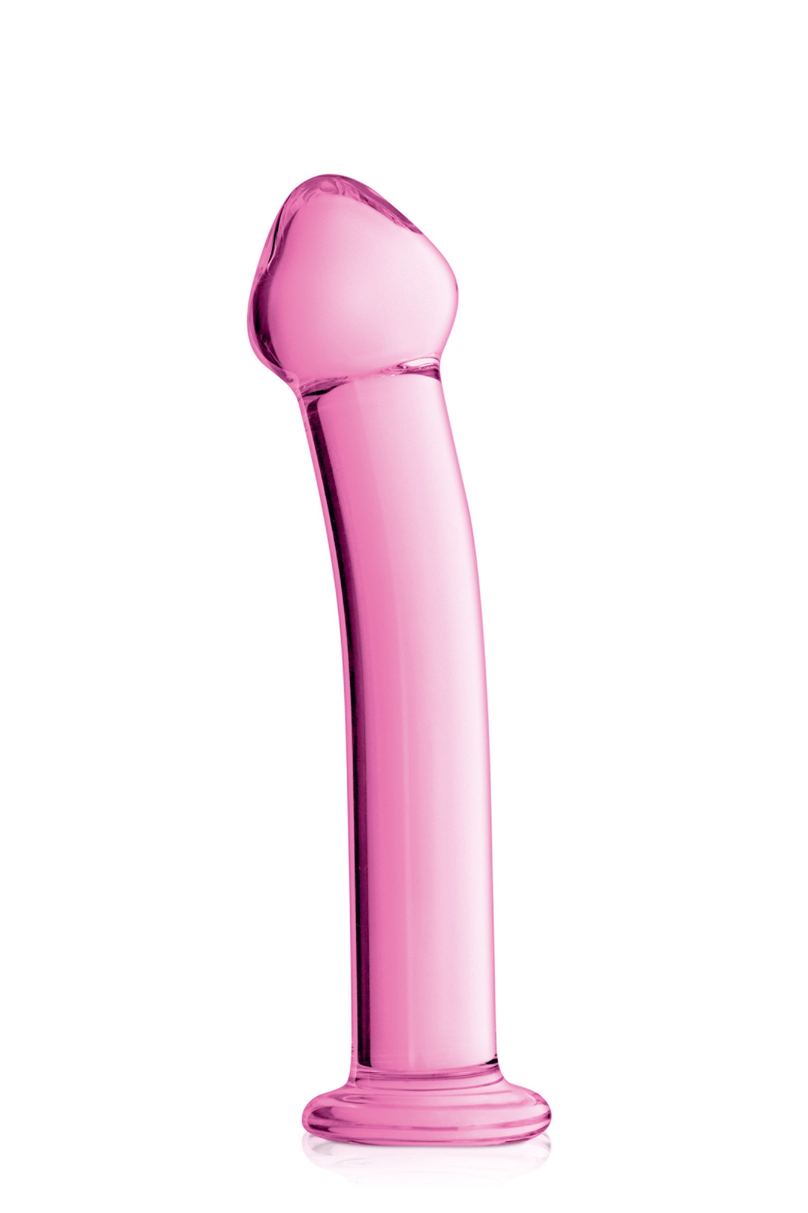 Glossy Toys n°14, gode point G en verre rose 17,5cm