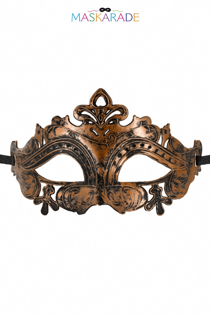 Loup semi-rigide cuivré ou argenté Hamlet