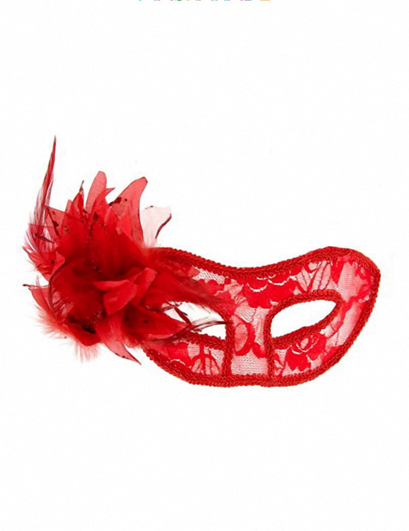 Loup semi-rigide La Traviata - Rouge ou Noir