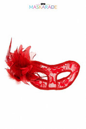 Loup semi-rigide La Traviata - Rouge ou Noir