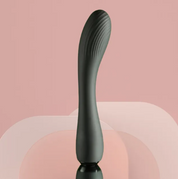Vibromasseur rechargeable en silicone noir by La Fée-C