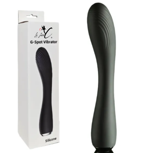 Vibromasseur rechargeable en silicone noir by La Fée-C