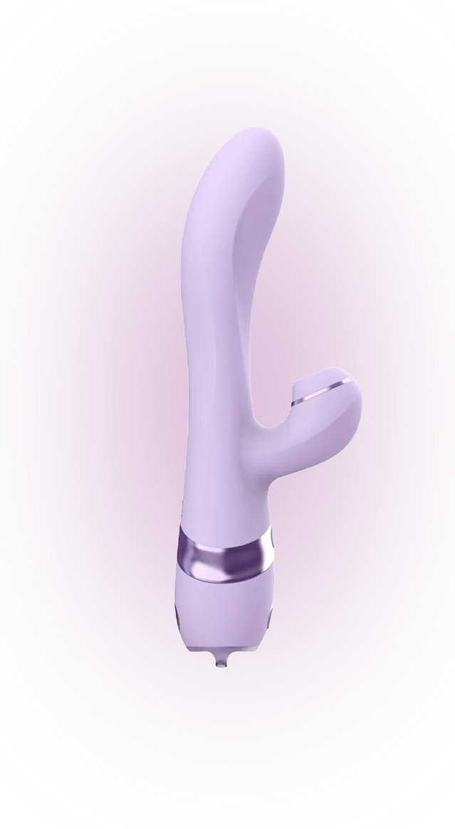 Vibrateur rechargeable PURPLE SUCKER DIK